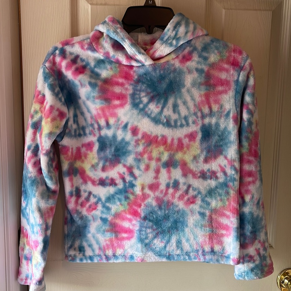 So brand tye die fleece pullover girls size 10/12